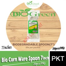 Bio Corn Ware Spoon 7 inches (20's)