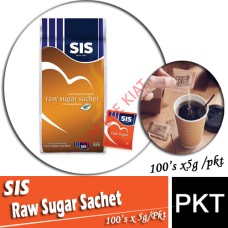 Sugar Sachets-RAW, SQUARE-SIS (Square) 100's(5g)