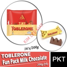 Chocolate, TOBLERONE Fun Pack (Milk Choc) 200g (16's)