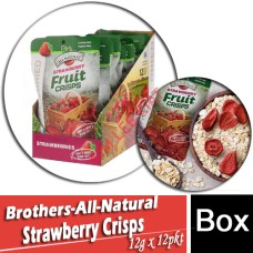 Brothers-All-Natural Strawberry Crisps 12g x 12 PKTS