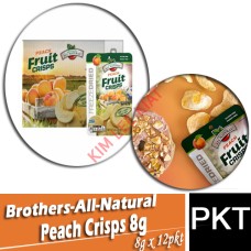 Brothers-All-Natural Peach Crisps 8g x 12 PKTS