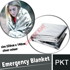 Emergency Blanket (size 220cm x 140cm)gold & silver colour