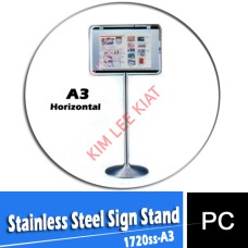 Stainless Steel Sign Stand (1720ss-A3)