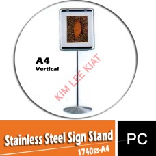 Stainless Steel Sign Stand (1740ss-A4)