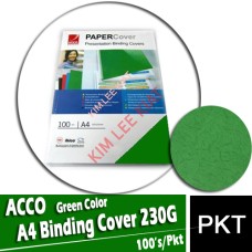 ACCO A4 Binding Cover (Green) 100's (297x210mm) 230G