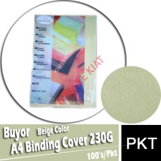 A4 Binding Cover (Beige) 100's (297x210mm) 230G