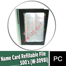 Name Card Refillable File 500's (W-3098I)