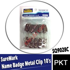 SureMark Name Badge Metal Clip 10's (SQ9028C)