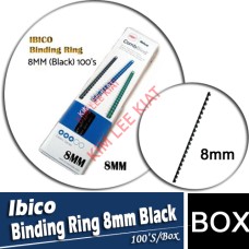 IBICO BINDING RING 8MM (Black) 100's