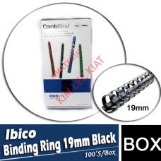 IBICO BINDING RING 19MM (Black) 100's