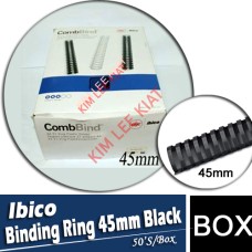 IBICO BINDING RING 45MM(Black) 50's