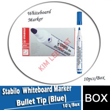 Stabilo Whiteboard Marker Bullet Tip (Blue) 10's