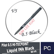 Pilot 0.5 HI-TECPOINT Liquid Ink,Black (BX-V5)