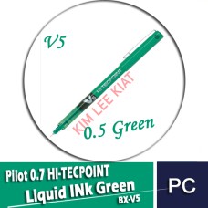 Pilot 0.5 HI-TECPOINT Liquid Ink,Green (BX-V5)