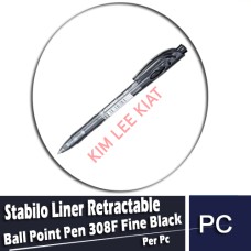 Stabilo 308F R.Grip (Black) Pen 1's