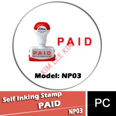 Self Inking Stamp - Paid (NP03)