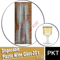 Wine Glass-Plastic 20's (Disposable)