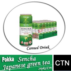Drink Canned,POKKA SENCHA JAPANESE Green Tea (No Sugar ) 24's