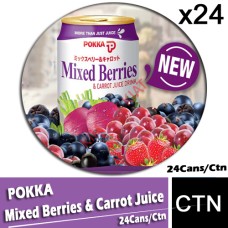 Drink Canned, POKKA Mixed Berries & Carrot Juice 24's/ctn
