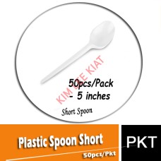 Plastic Spoon, (Short) 50's, 5 inches
