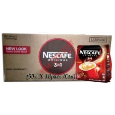 3-IN-1 NESCAFE (Original) Coffee (50's X 18pkts) (Food Service Pack) - Nestle Catering STD