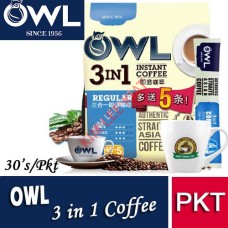 Coffee 3-in-1, OWL Regular Low Fat 30's