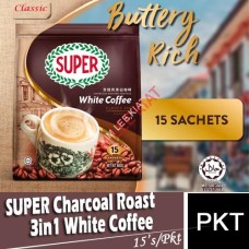 Coffee 3-in-1, SUPER Charcoal Roast White Coffee 15's