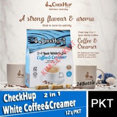 WHITE Coffee 2-in-1,CheckHup IPOH 12's(Coffee & Creamer)