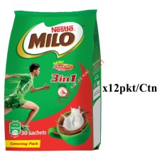 CARTON-MILO 3-in-1,30's x 12 PKTS-12274607 (Food Service Pack) - Nestle Catering STD