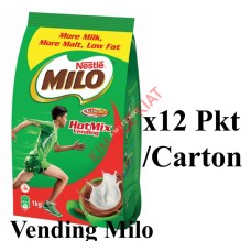(VENDING) Refill 3-in-1, MILO 1kg (12pkts/ctn) (Foods Services Pack) - Nestle Catering Vending