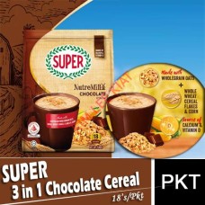 CEREAL 3-in-1, SUPER Chocolate (18's)