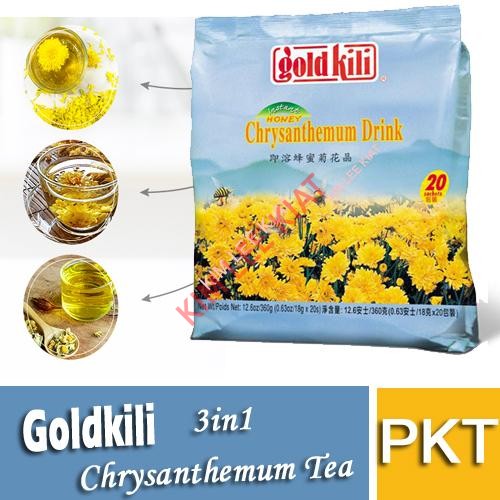 3-IN-1 Chrysanthemum Tea, GOLDKILI 20'S 3-IN-1 Chrysanthemum Tea, GOLDKILI 20'S