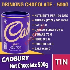 CADBURY'S Hot Drinking Chocolate 500g CADBURY'S Hot Drinking Chocolate 500g