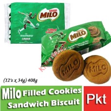 Biscuits, MILO Choco Biscuit (12's x 34g) 408g (W) 12400962 - Nestle Catering Food