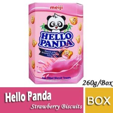 Biscuits, MEIJI Hello Panda 260G (10'S)(Strawberry)(w)