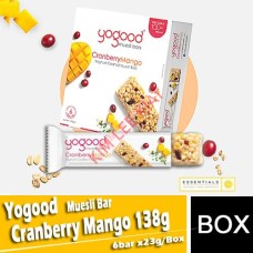 Yogood Muesli Bar Cranberry Mango 138g(6'sx23g)