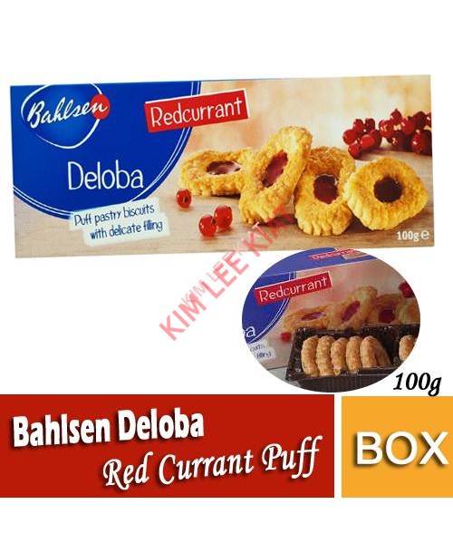 Bahlsen Deloba Redcurrent Puff Biscuits 100g