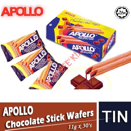 Biscuits, APOLLO Chocolate Stick Wafers 11g x 30s (W)
