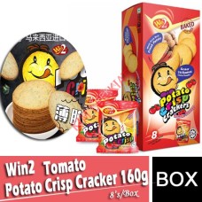 Win2 Potato Crisp Cracker 160g (Tomato )(W) 8's