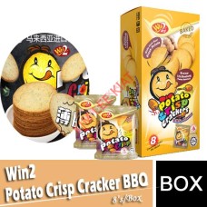 Biscuits, Win2 Potato Crisp Cracker 160g (BBQ)(W) 8's