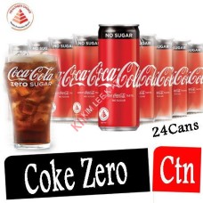 Drink Canned,COKE  ZERO 24's/ctn-CARTON24's