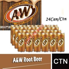 Drink Canned, A & W Root Beer 24's