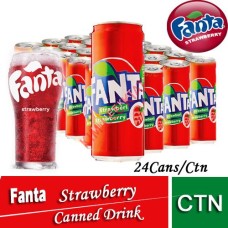 Drink Canned, FANTA Strawberry 24's/ctn