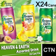 Drink Canned, HEAVEN & EARTH Assorted Drink 24's/ctn