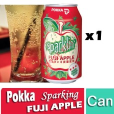 Drink Canned, POKKA Sparklin Fuji Apple Juice 