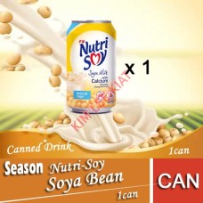 Drink Canned, SEASON NUTRI-Soy Soya Bean  (Reduced Sugar)