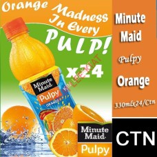 Drink Bottles, Minute Maid 300MLx24's (Pulpy Orange)