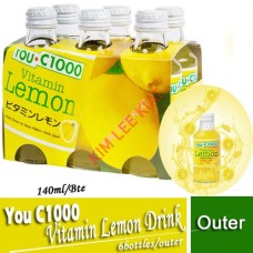 Drink Bte, YOU-C1000 Vitamin Lemon Drink 140ml x 6's / outer