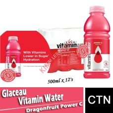 Drink Bte,Glaceau Vitamin Water (500 ml x 12's)Dragonfruit Power C