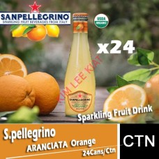 Sparkling Fruit Drink, S.PELLEGRINO (Aranciata Italian Orange) 200ml x 24's
